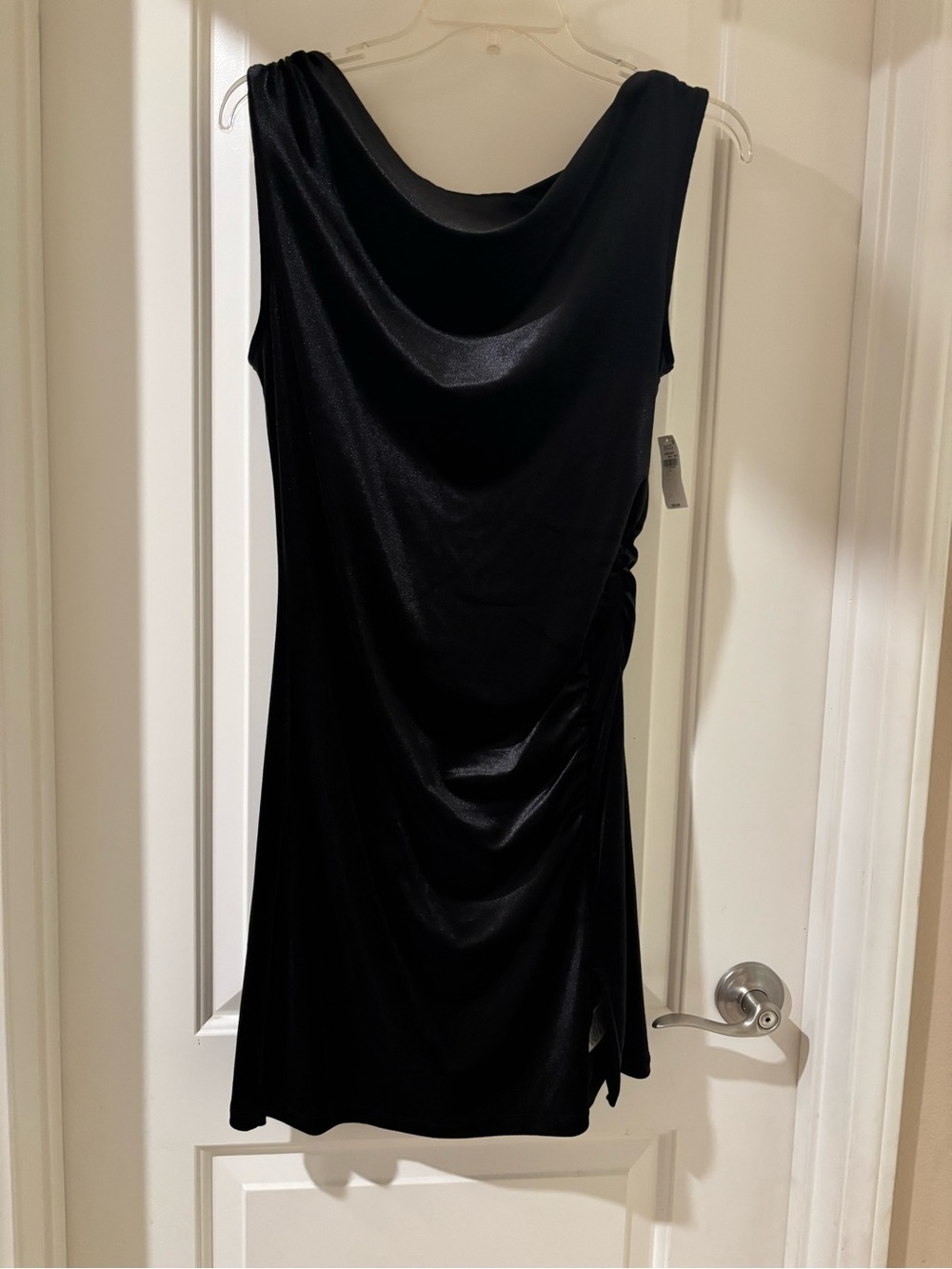 Old Navy Black Cowl-Neck Sleeveless Mini Dress